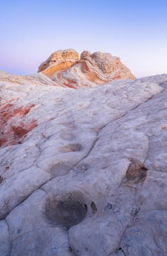 Blue Hour Dinosaur Tracks - Arizona