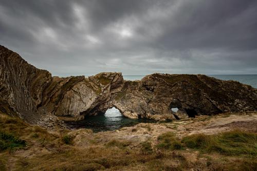 Stair hole at Lulworth Cove Dorset