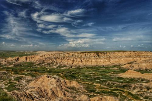 Sheep Mountain Table, Badlands National Park, South Dakota  the sky goes on forever out here