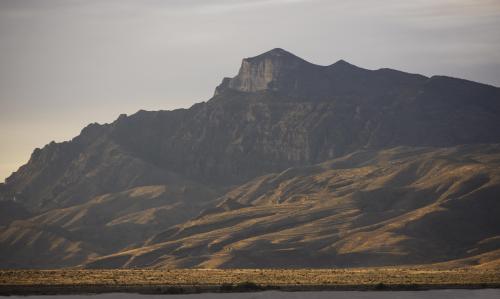 Notch Peak, the 2nd tallest vertical drop in the US behind El Cap hiding in Utah's West Desert.