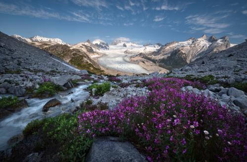 The Coastal mountains of British Columbia