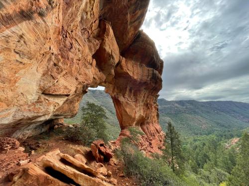 Indian Head Arch, Oak Creek Canyon, Arizona