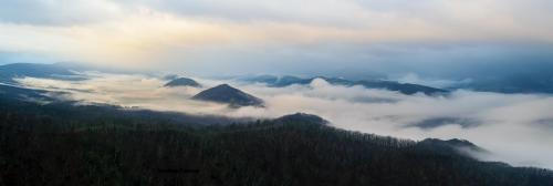 Foggy Appalachians in West Virginia, USA