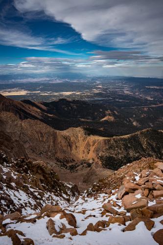 On top of the world from Pikes Peak