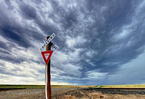 Yield to Oncoming Storms | Lavina, Montana