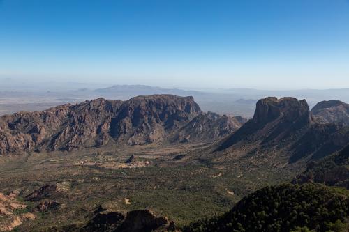 Big Bend National Park - Chisos Basin from Emory Peak