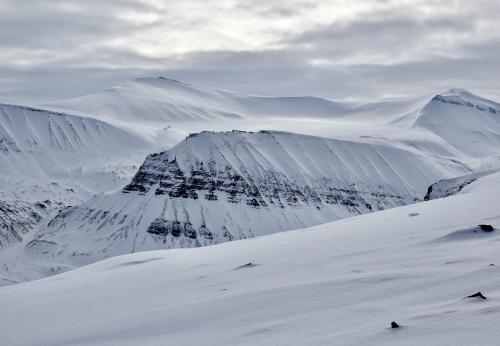 Sarkofagen mountain, Svalbard, Norway