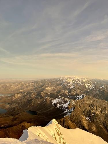 Summit of Huayna Potosi, Bolivia.