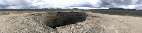 Diana’s Punch Bowl, near the geographic center of Nevada, USA