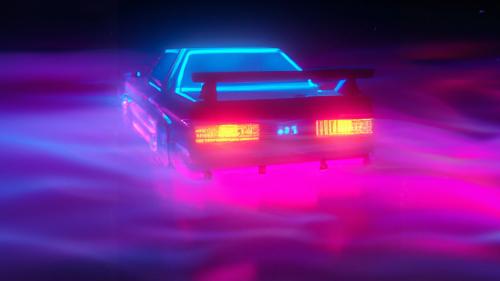 Cyberwave Trueno Neon Dreams Wallpaper