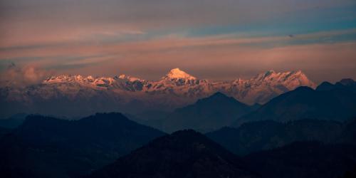 Dhauladhar range, Himalayas,  .