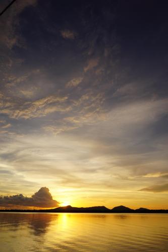 Sunrise at Kapuas River, West Kalimantan, Indonesia