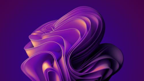 Windows 11 Abstract Gradient Purple Bloom