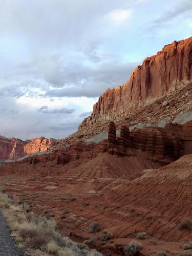 Last light in Capitol Reef National Park, Utah