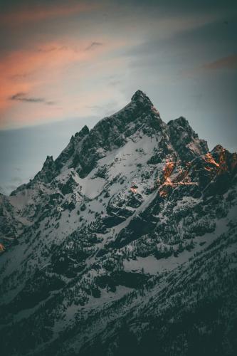 Grand Teton Peak, Grant Teton National Park from Colter Bay