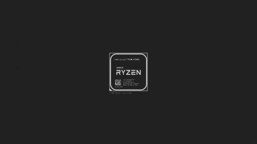 Minimalist Processor Wallpaper: Ryzen