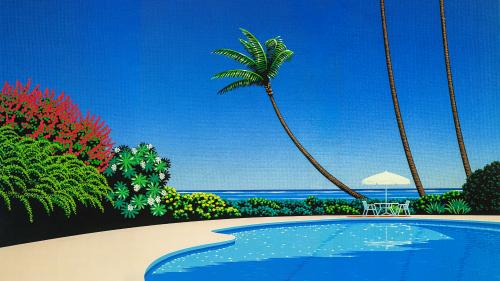 Shade of Palm Grove II by Hiroshi Nagai