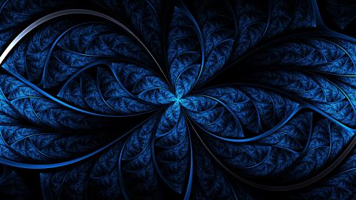 Blue Abstract Fractals