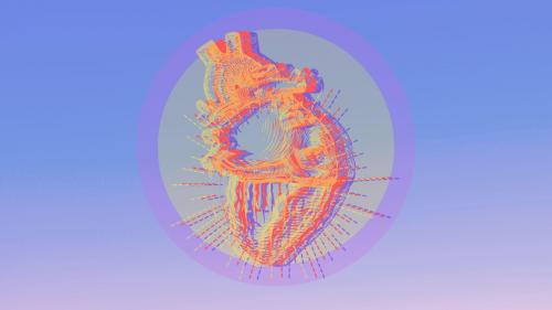 glitched heart