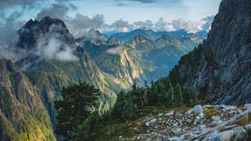 Sunset in the Cascades