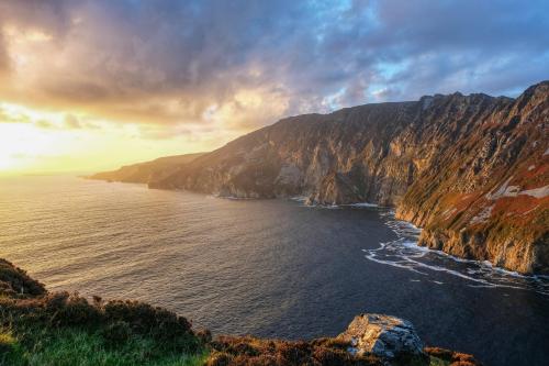 Sunset on Slieve League, Ireland