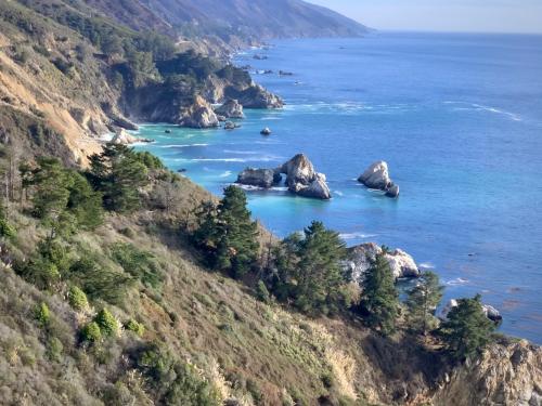 Pacific Coast along Big Sur California