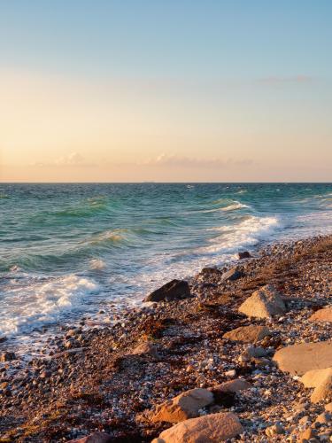 Sunset on the island of Fehmarn in the Baltic Sea, Germany