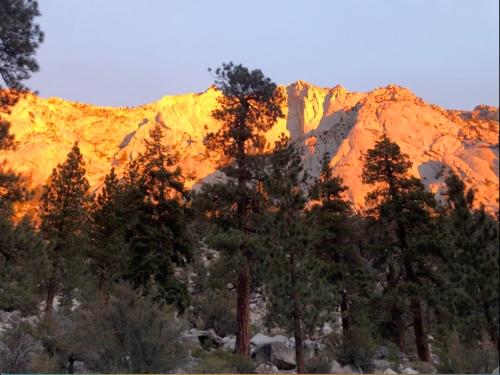 Sunrise on the Eastern Sierras near Mt Whitney, CA