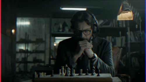 Professor, from Money Heist