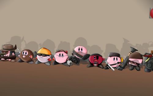 Kirby as Team Fortress 2 Characters