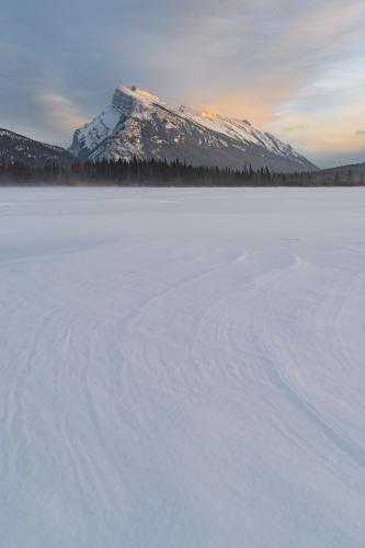 Mount Rundle at Sunset in Banff National Park
