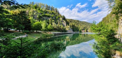 Smeraldo Lake in Trentino, Italy 