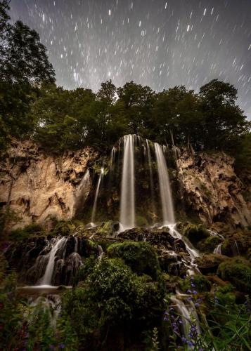 Falling Springs, Virginia at night