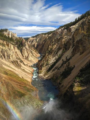 Brink of the Lower Falls, Yellowstone, Wyoming