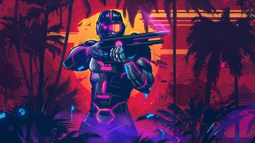 Stronk - Trials of the Blood Dragon by Signalnoise