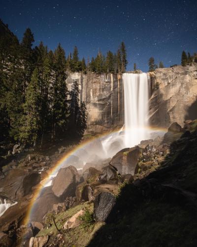 Moonbow in Vernal Fall, Yosemite National Park