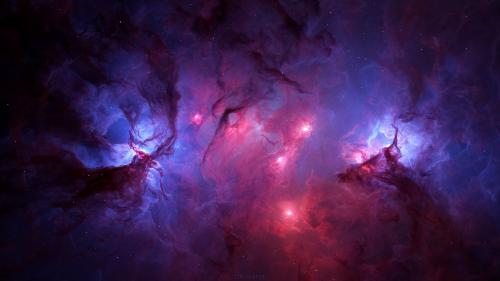 Violet Nebula, Explosion, Gas Cloud, Galaxy