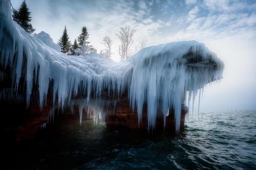 Apostle Islands Ice Caves - Devil’s Island first ice