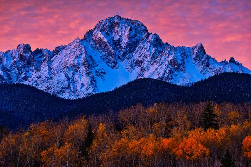 Mt Sneffels in its best costume in Colorado