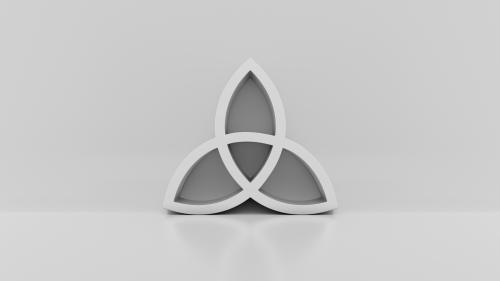 "Triquetra" - Minimalistic wallpaper