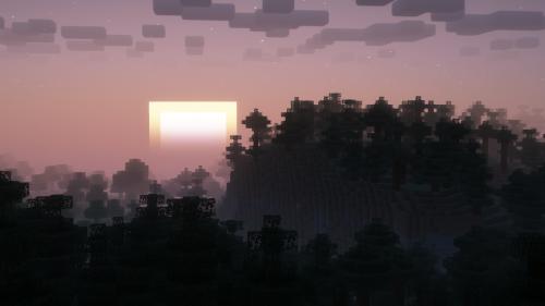 A Fine evening in Minecraft