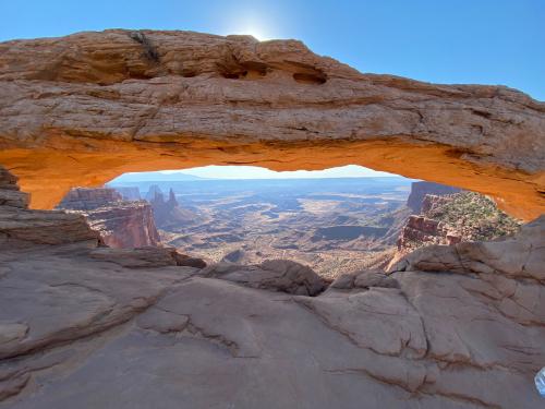 Mesa Arch, Canyonlands National Park this morning