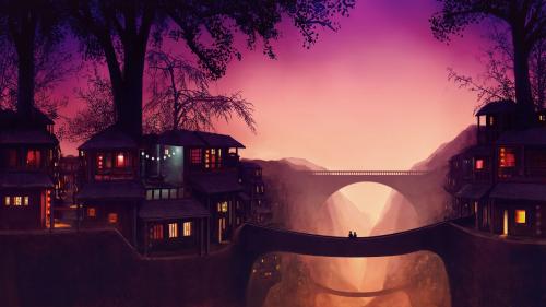 Village at Dawn