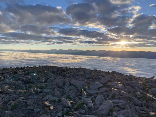 Morning clouds on Mt. Elbert, CO