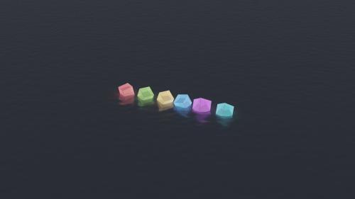 OneDark Cubes Wallpaper