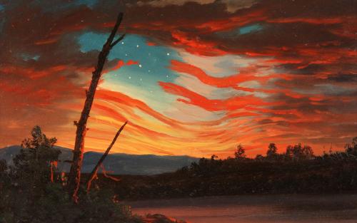 Our Banner In The Sky  by Frederic Edwin Church