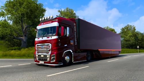 Ford F-MAX with AeroDynamic Trailer From Ets2