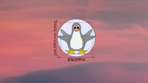 I made a wallpaper of the best live cd linux, Knoppix .