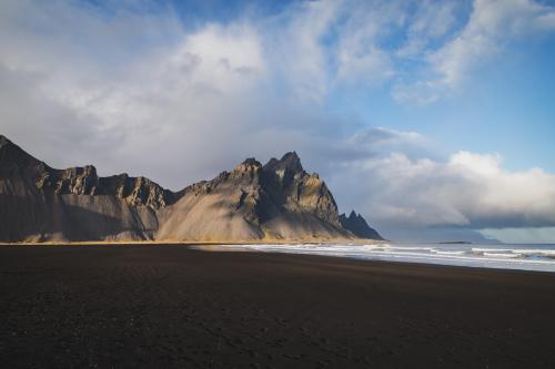 Black sand at Stokksnes, Iceland!