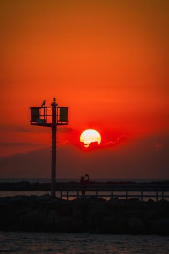 Amazing sunset in Muskegon, Michigan